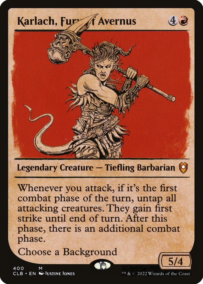 Karlach, Fury of Avernus - Commander Legends #400 Card Front