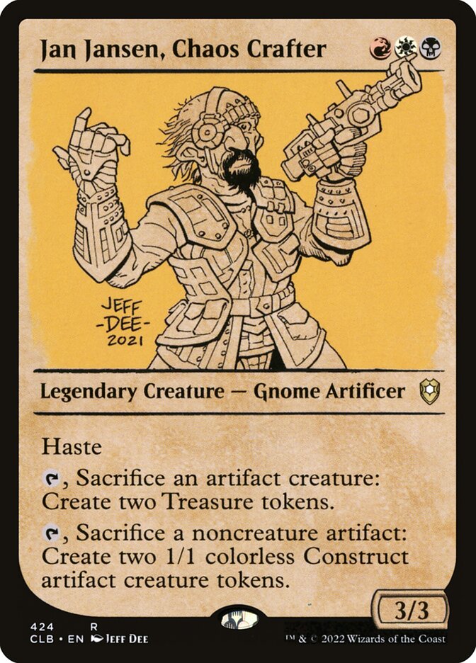 Jan Jansen, Chaos Crafter - Commander Legends #424 Card Front