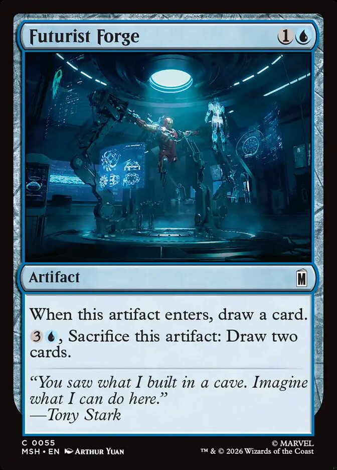Marvel Superheroes Futurist Forge Card Front