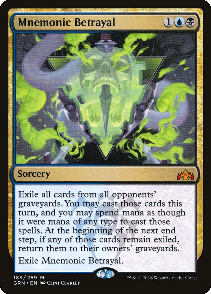 Mnemonic Betrayal MTG Singles | Guilds of Ravnica #189
