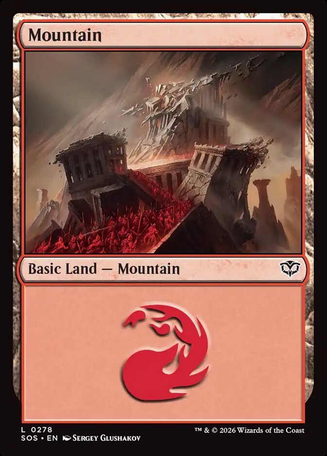 Mountain Secrets of Strixhaven Basic Land #278Card Front