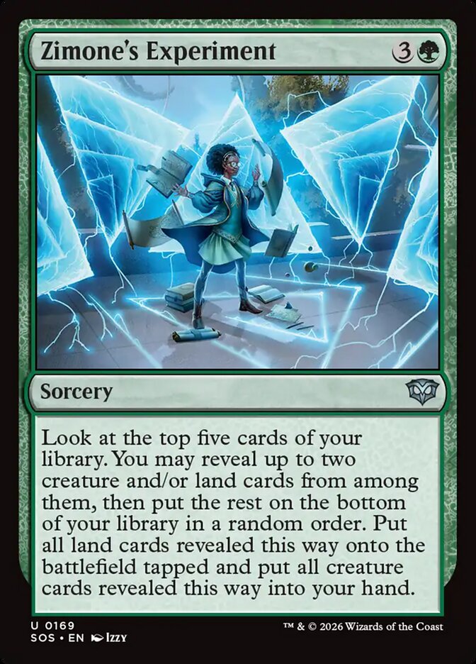 Zimone's Experiment Secrets of Strixhaven #169Card Front