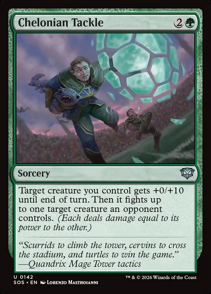 Chelonian Tackle Secrets of Strixhaven #142Card Front
