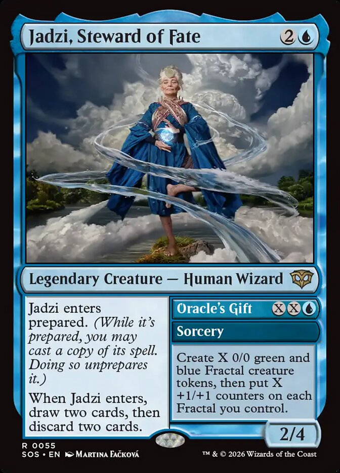 Jadzi, Steward of Fate // Oracle's Gift Secrets of Strixhaven #055Card Front
