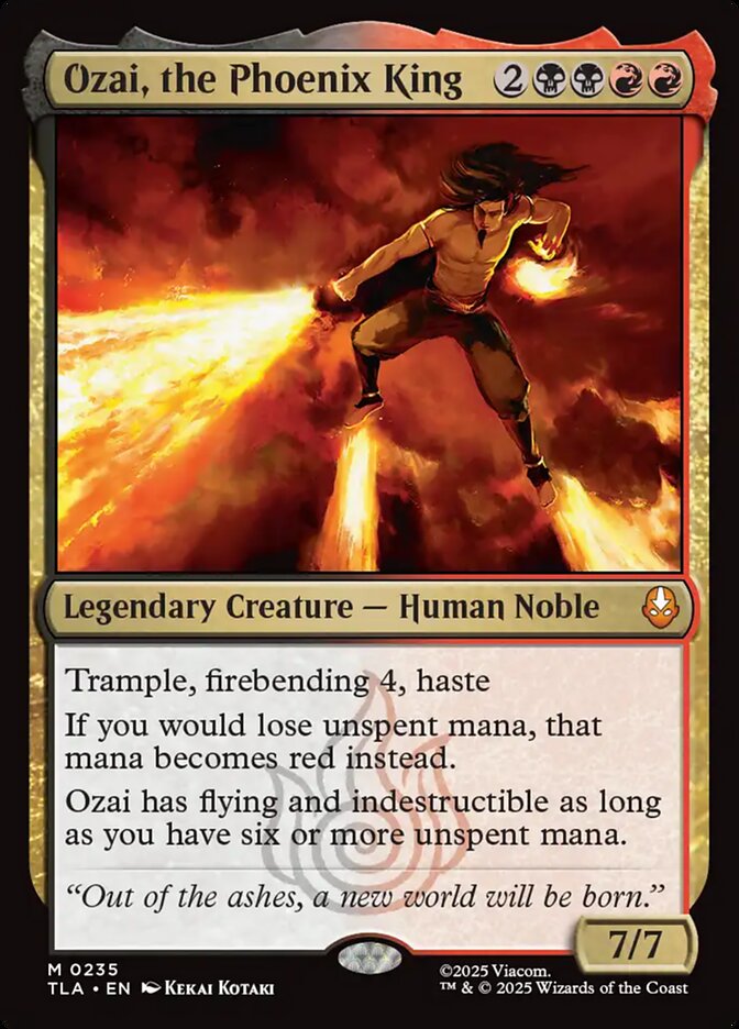Ozai, the Phoenix King Avatar The Last Airbender #235 MTG Single Card Front