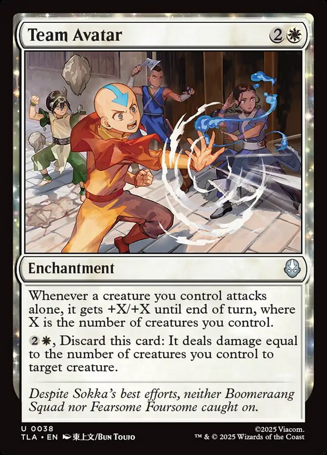 Team Avatar Avatar The Last Airbender #038 MTG Single Card Front