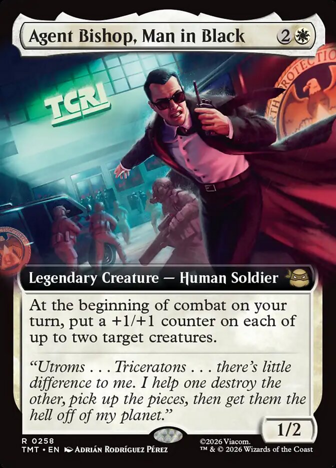 Agent Bishop, Man in Black Extended Art #258
