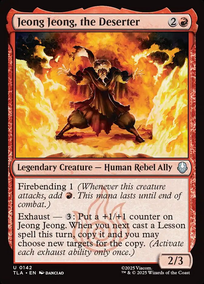 Jeong Jeong, the Deserter Avatar The Last Airbender #142 MTG Single Card Front