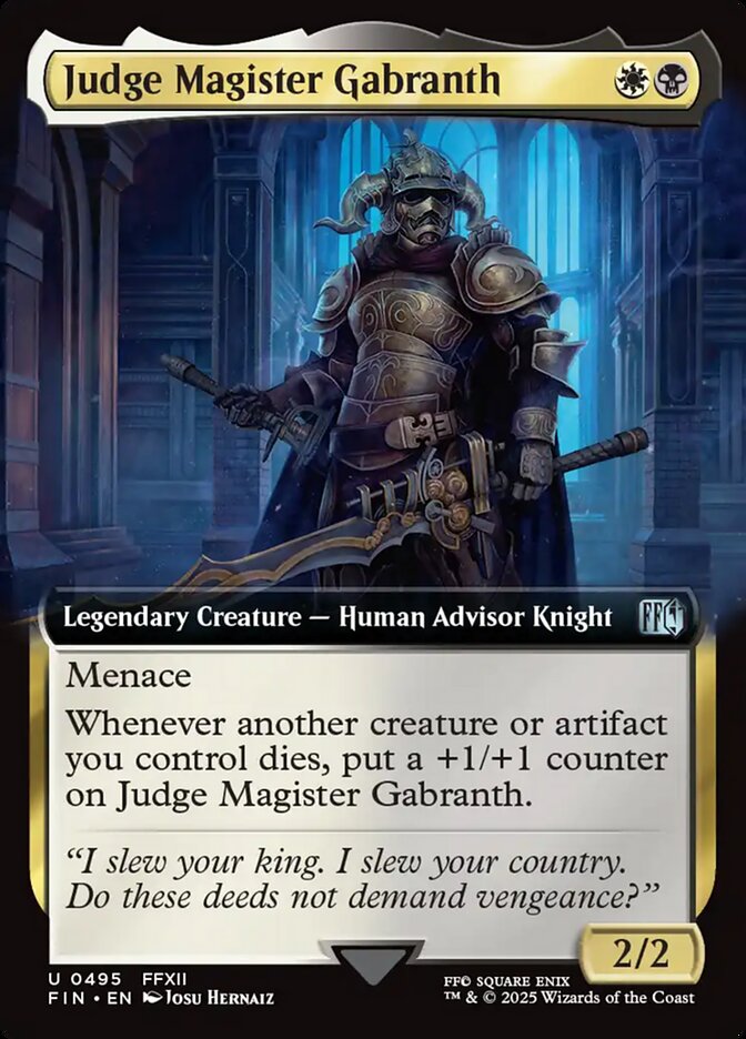 Extended Art Judge Magister Gabranth Final Fantasy #495