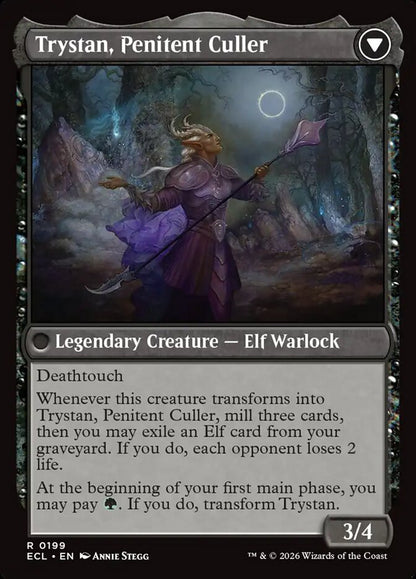 Trystan, Callous Cultivator // Trystan, Penitent Culler Lorwyn Eclipsed #199 Card Back