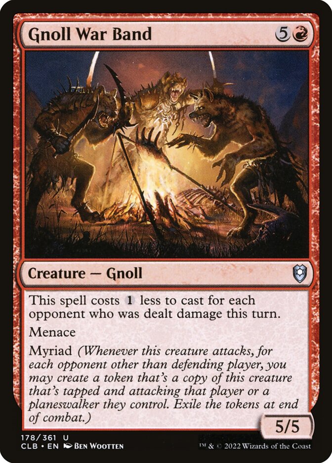 Gnoll War Band - Commander Legends #178 Card Front