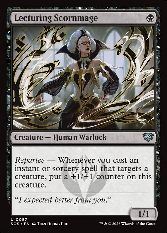 Lecturing Scornmage Secrets of Strixhaven #087Card Front