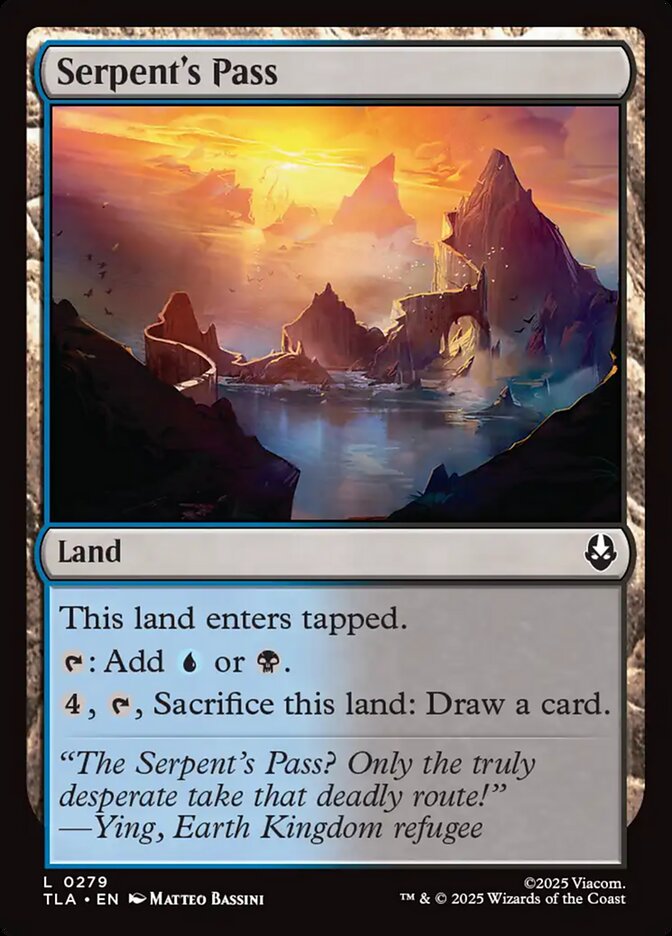 Serpent's Pass Avatar The Last Airbender #279 MTG Single Card Front