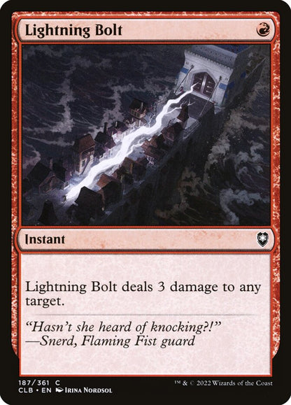 Lightning Bolt - Commander Legends #187 Card Front