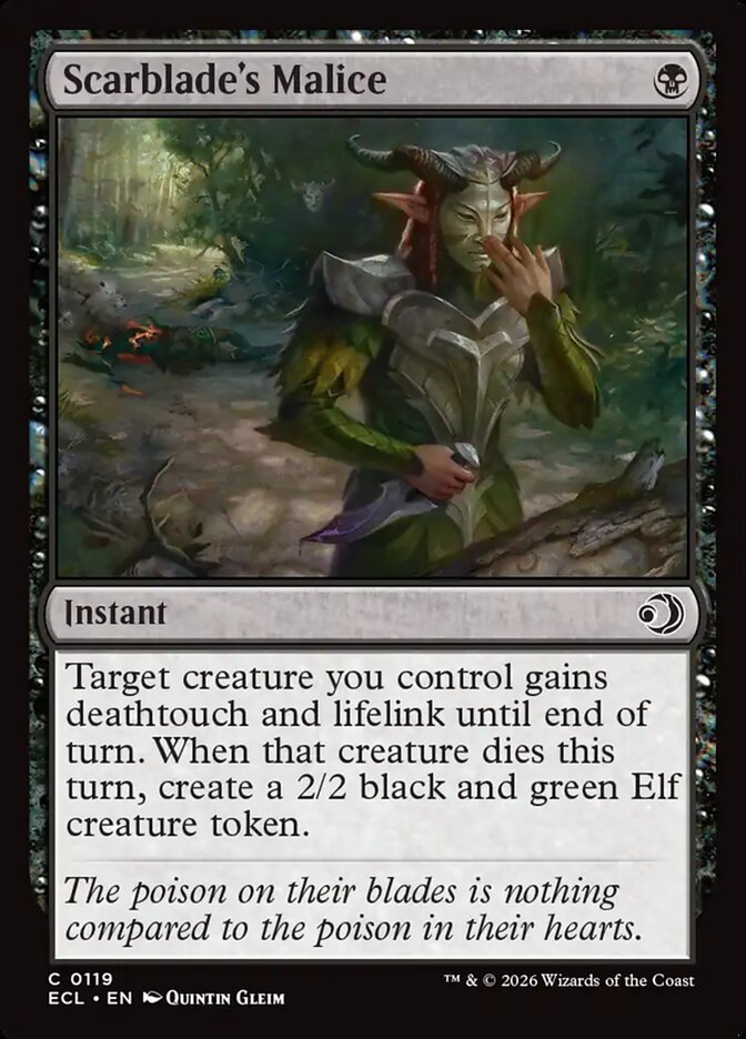 Scarblade's Malice Lorwyn Eclipsed #119