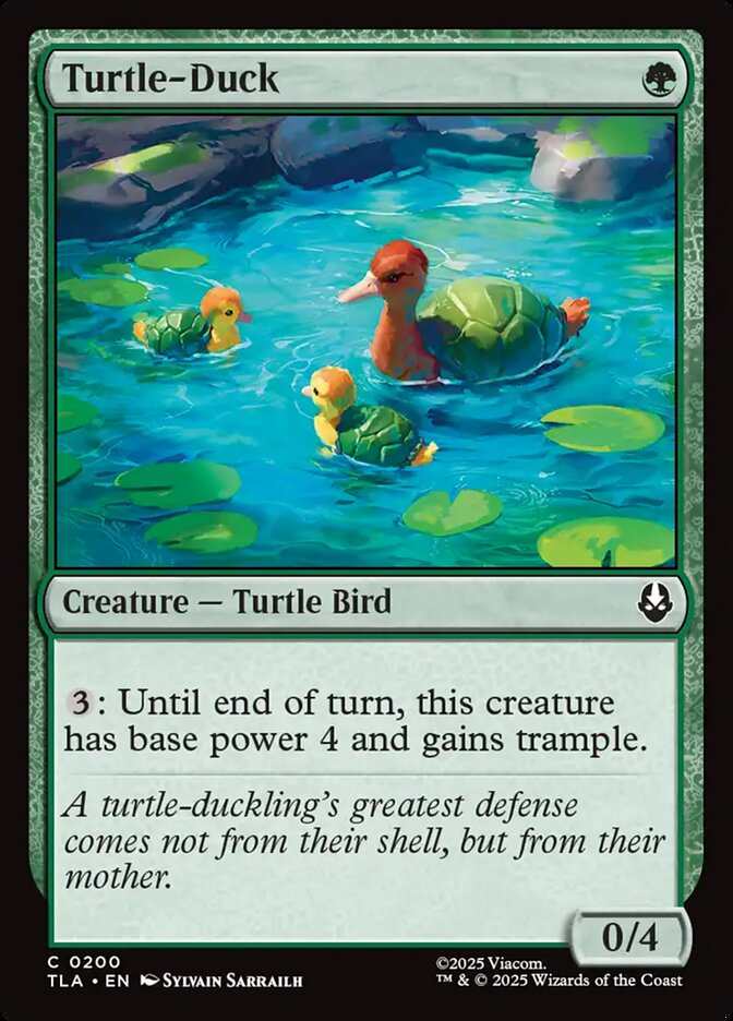 Turtle-Duck Avatar The Last Airbender #200 MTG Single Card Front