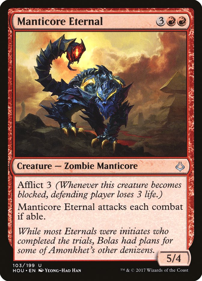 Hour of Devastation Manticore Eternal #103 Card Front