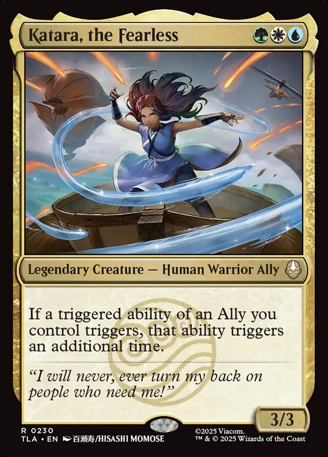 Katara, the Fearless Avatar The Last Airbender #230 MTG Single Card Front