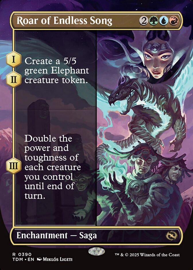 Borderless Roar of Endless Song Tarkir Dragonstorm #390