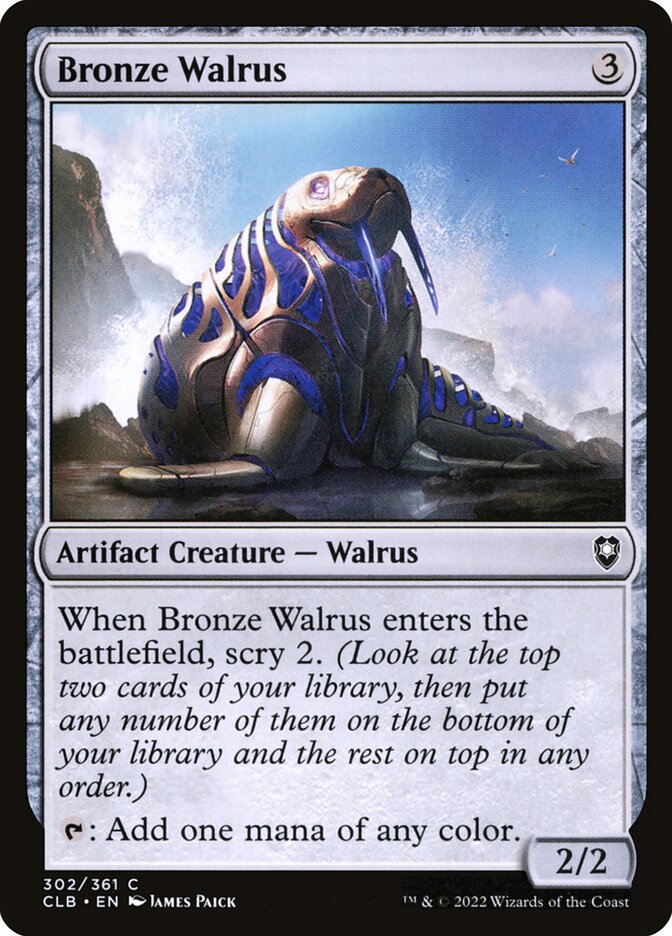Bronze Walrus - Commander Legends #302 Card Front