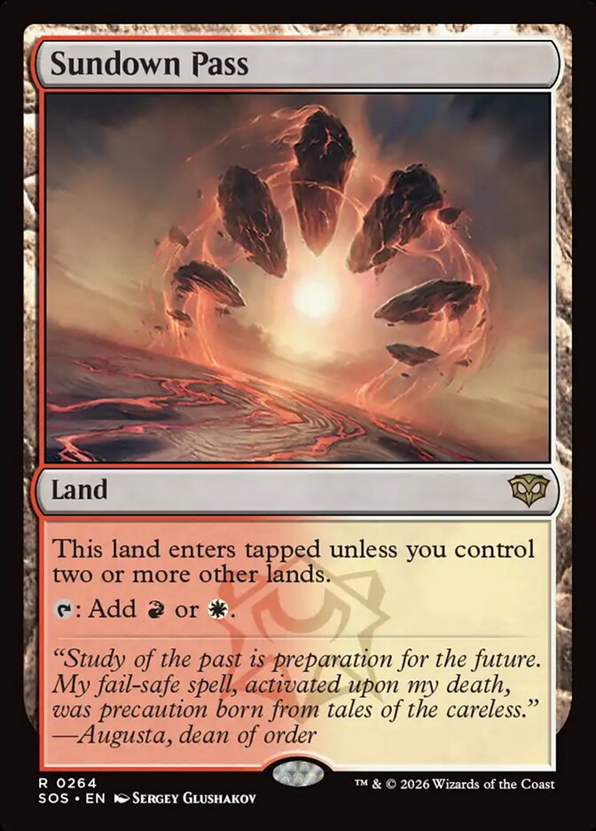 Sundown Pass Secrets of Strixhaven #264Card Front