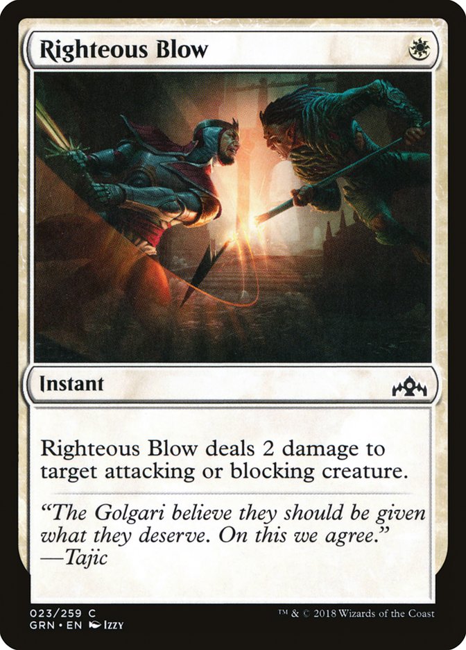 Righteous Blow MTG Singles | Guilds of Ravnica #023