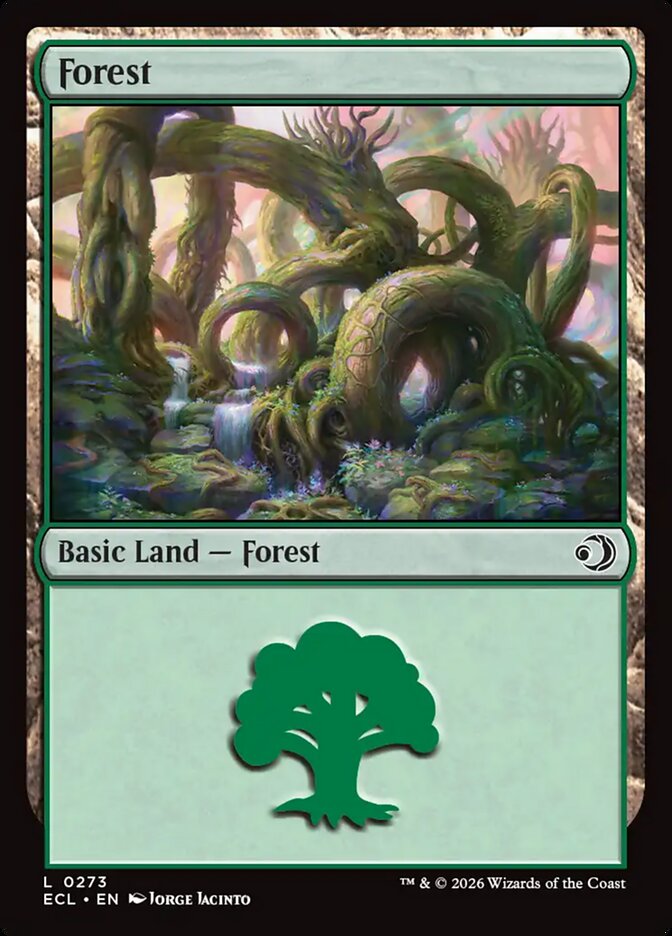 Forest Basic Land Lorwyn Eclipsed #273