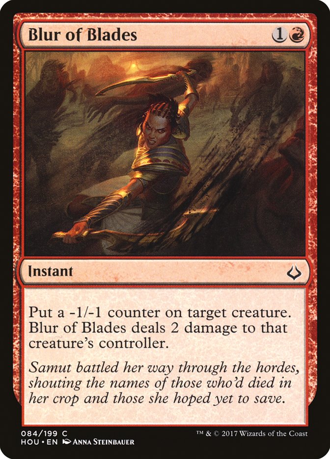 Hour of Devastation Blur of Blades #084 Card Front
