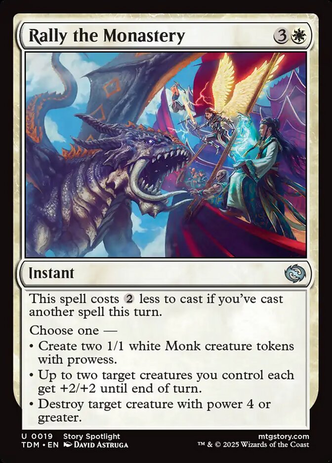 Rally the Monastery Tarkir Dragonstorm #019