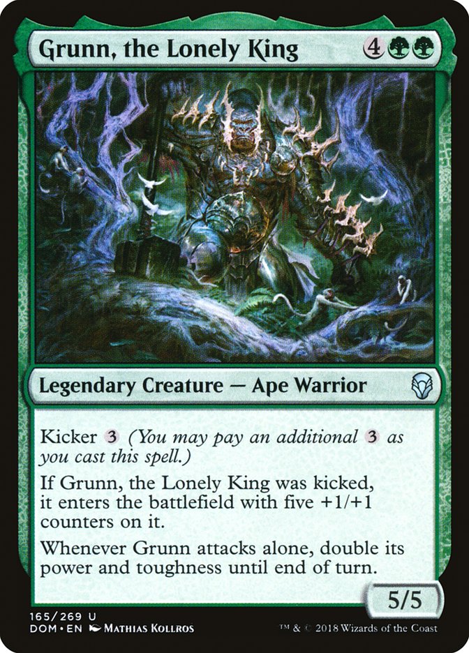 Grunn, the Lonely King Dominaria #165