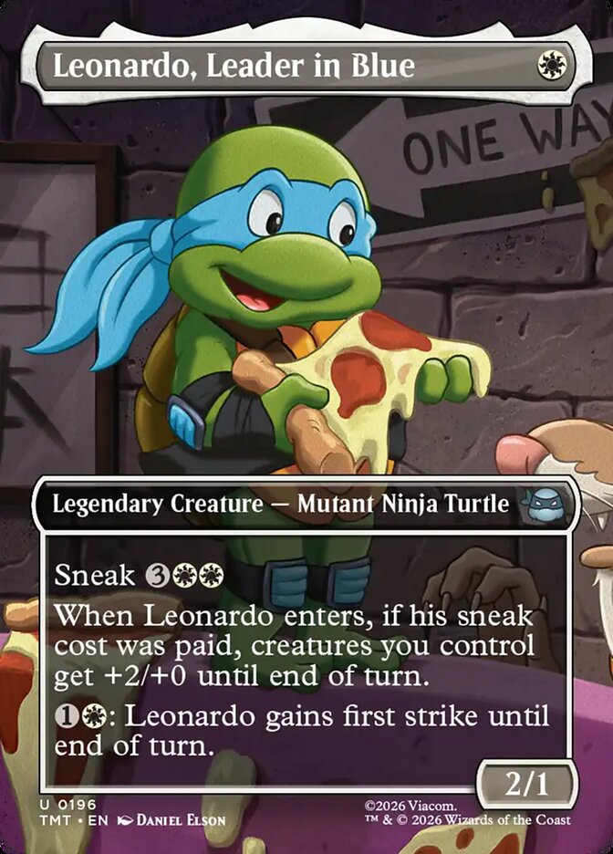Leonardo, Leader in Blue Borderless #196