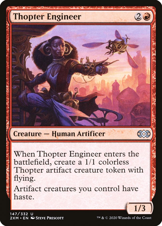 Thopter Engineer Double Masters #147 Card Front