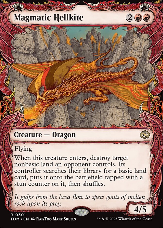 Showcase Magmatic Hellkite Tarkir Dragonstorm #301