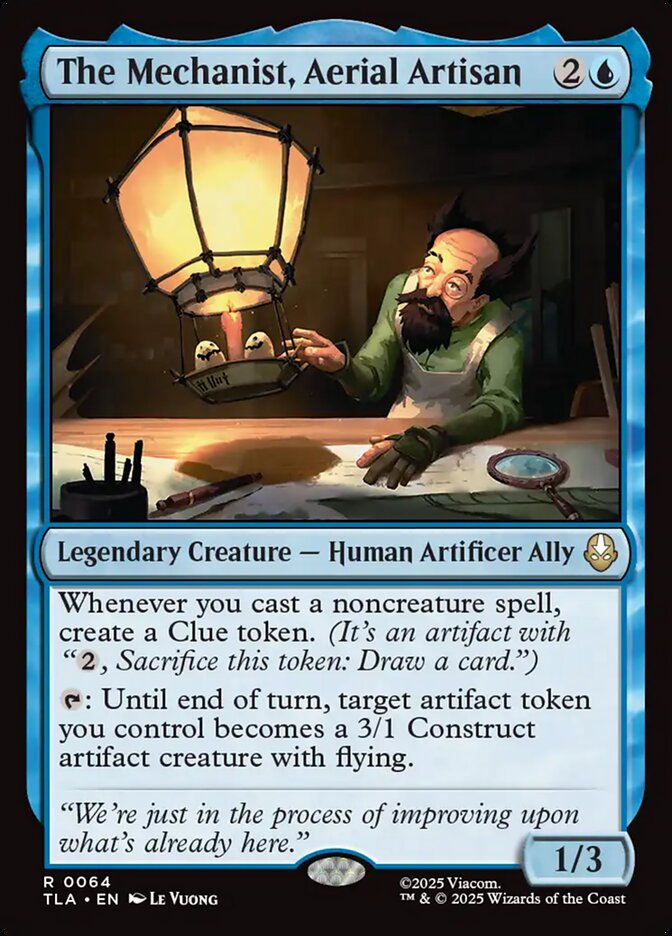 The Mechanist, Aerial Artisan Avatar The Last Airbender #064 MTG Single Card Front