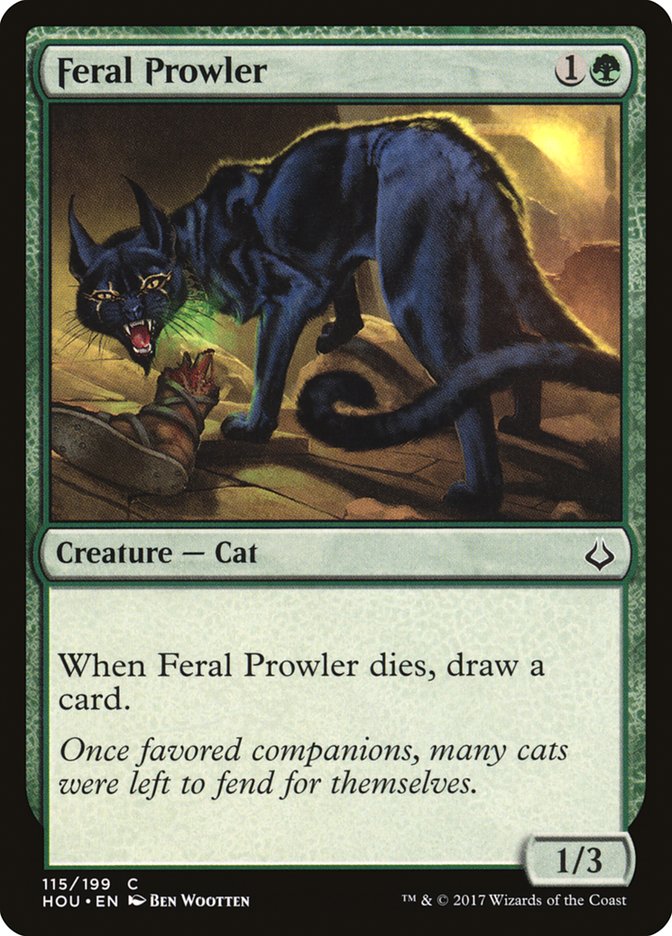 Hour of Devastation Feral Prowler #115 Card Front