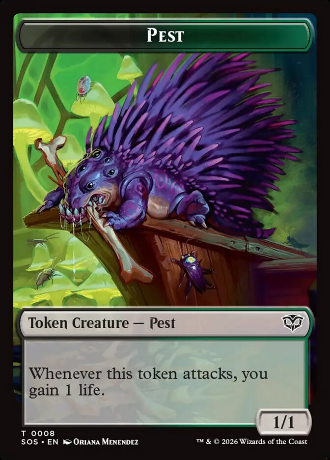 Pest Secrets of Strixhaven Token #008Card Front