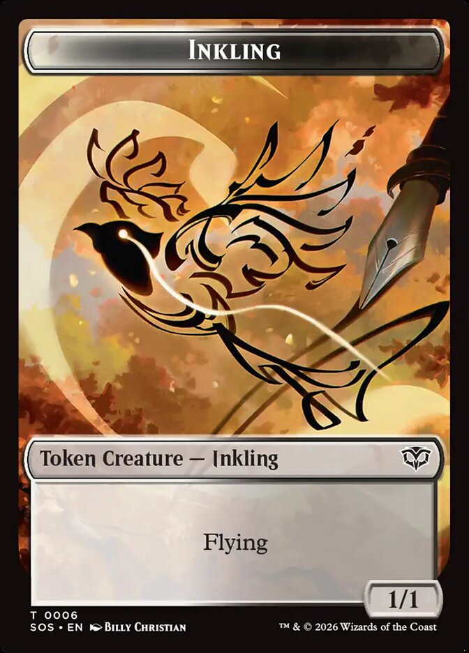 Inkling Secrets of Strixhaven Token #006Card Front