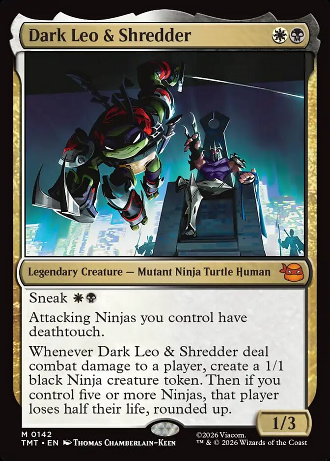 Dark Leo & Shredder Teenage Mutant Ninja Turtles #142