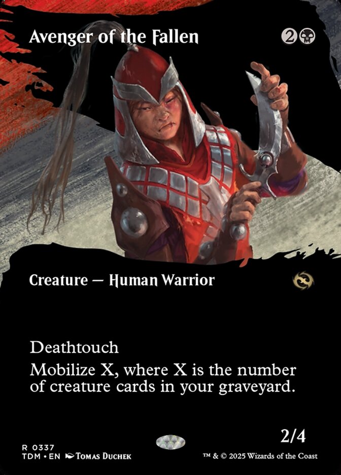 Borderless Avenger of the Fallen Tarkir Dragonstorm #337