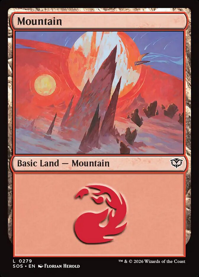 Mountain Secrets of Strixhaven Basic Land #279Card Front