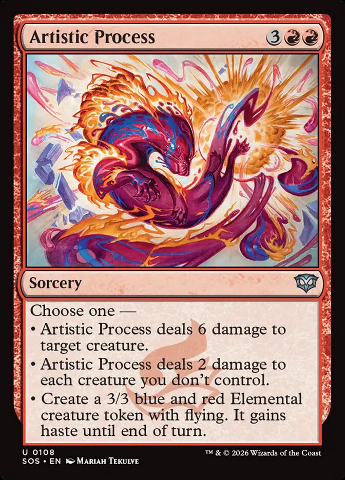 Artistic Process Secrets of Strixhaven #108Card Front