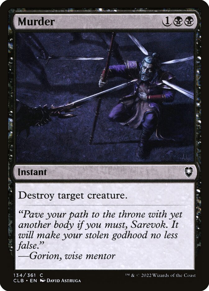 Murder - Commander Legends #134 Card Front
