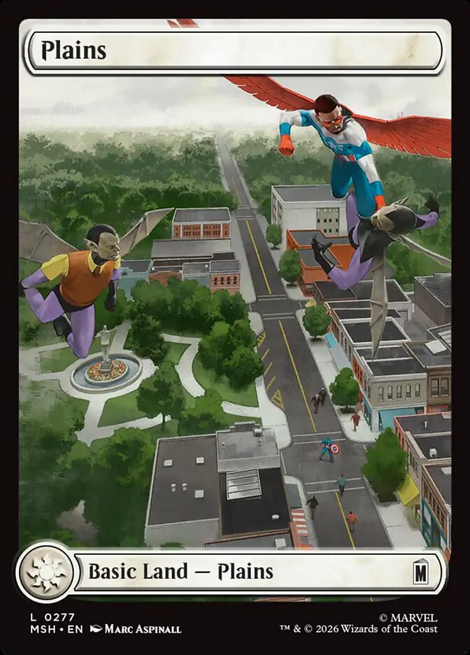 Marvel Superheroes Plains Card Front