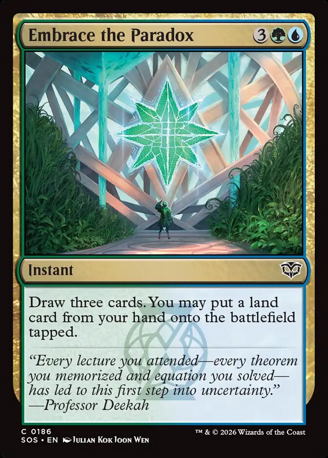 Embrace the Paradox Secrets of Strixhaven #186Card Front