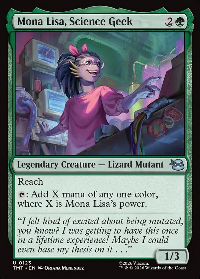 Mona Lisa, Science Geek Teenage Mutant Ninja Turtles #123