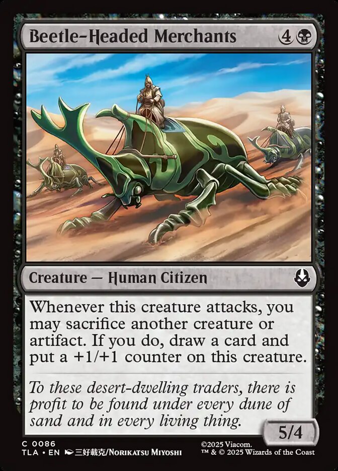 Beetle-Headed Merchants Avatar The Last Airbender #086 MTG Single Card Front