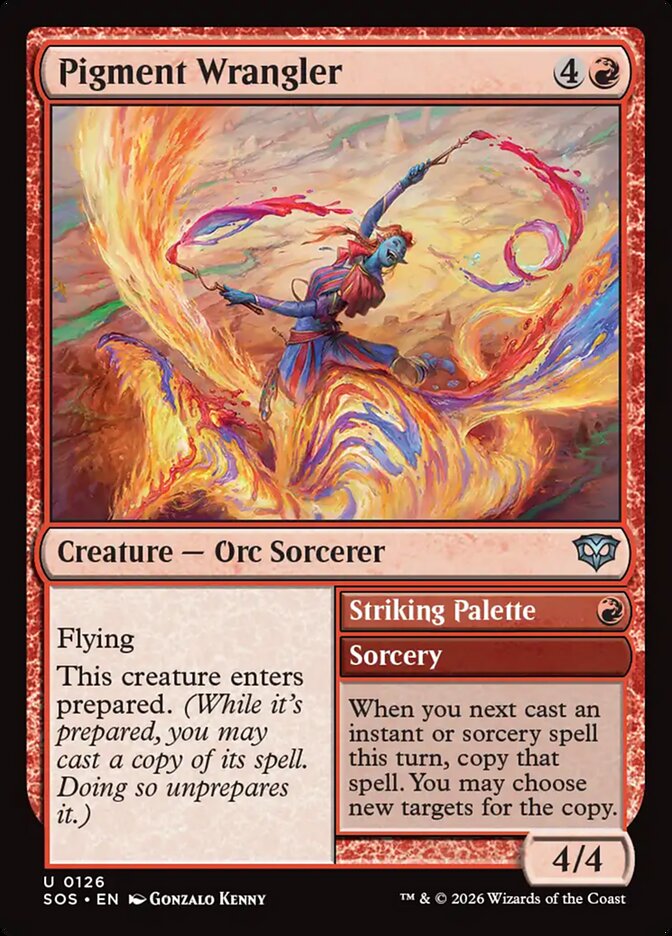 Pigment Wrangler // Striking Palette Secrets of Strixhaven #126Card Front
