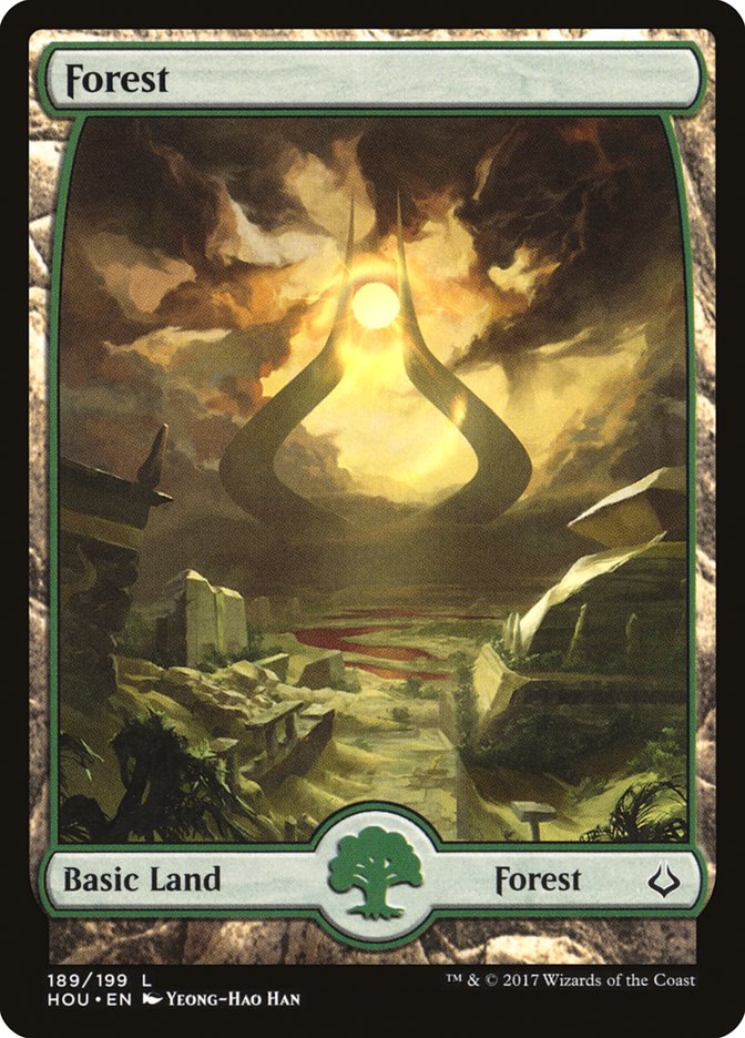 Hour of Devastation Forest #189 Card Front