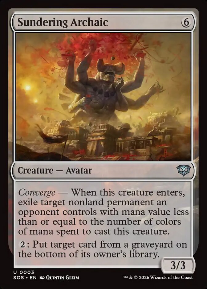 Sundering Archaic Secrets of Strixhaven #003Card Front