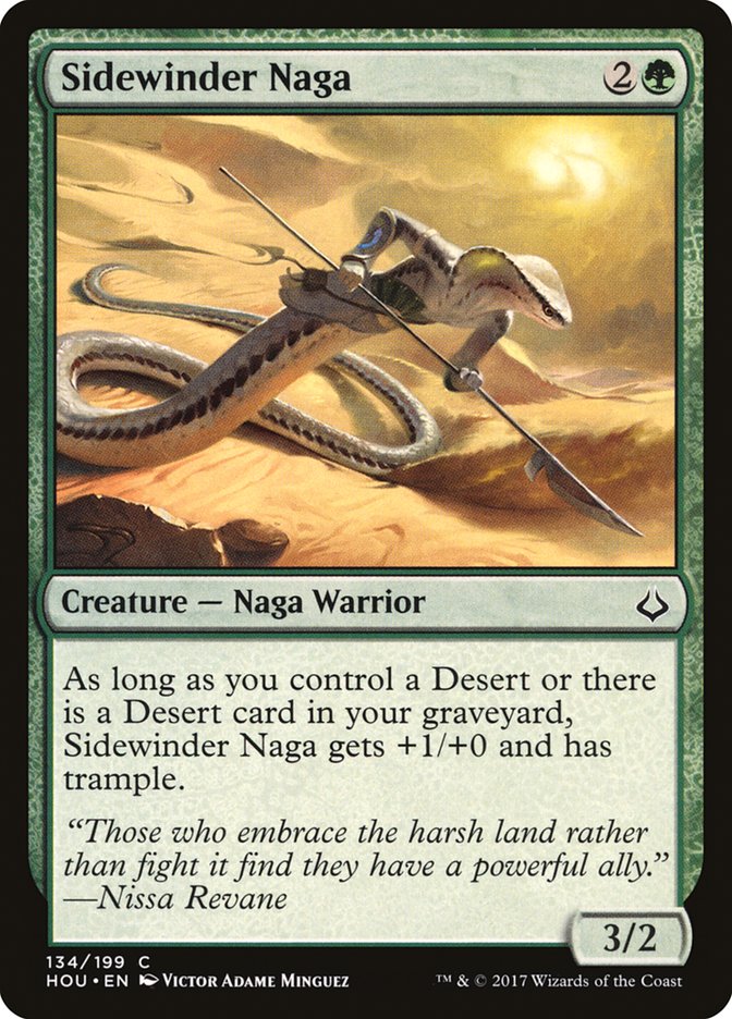 Hour of Devastation Sidewinder Naga #134 Card Front